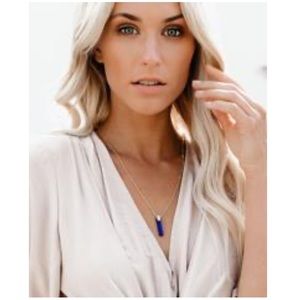 Cleopatra Drop Necklace - Blue